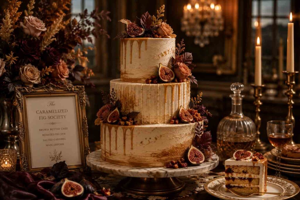 wedding cake flavor The Caramelized Fig Society