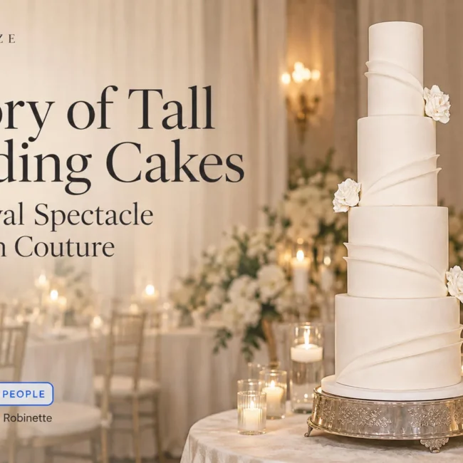 history of tall wedding cakes