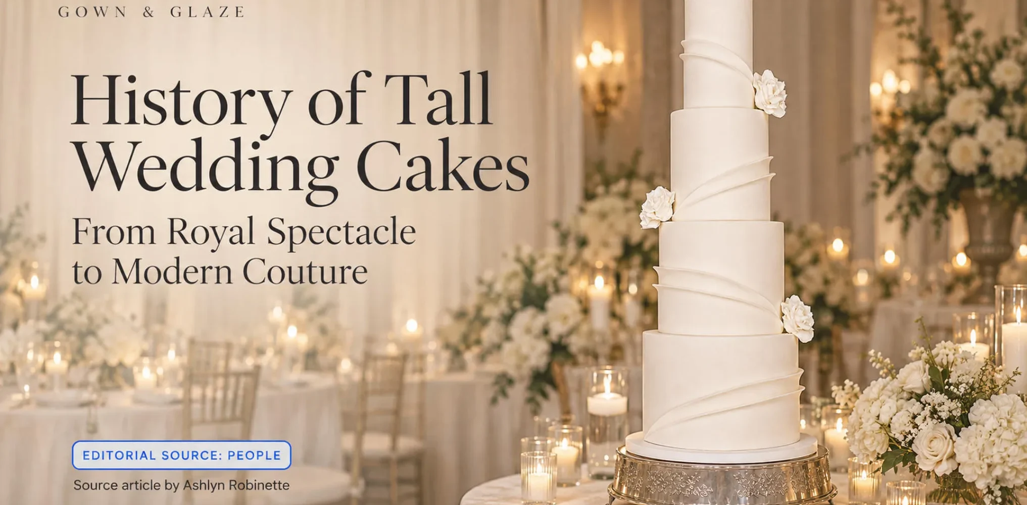 history of tall wedding cakes